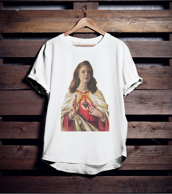 Jesus Lana Del Rey Sacred Heart Icon Image T-Shirt