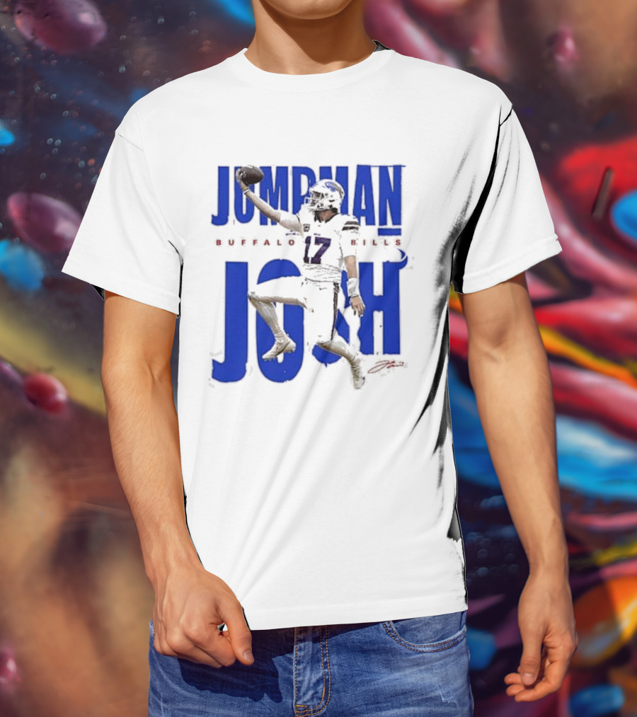 JUMPMAN JOSH BUFFALO BILLS 17 Signature T-Shirt