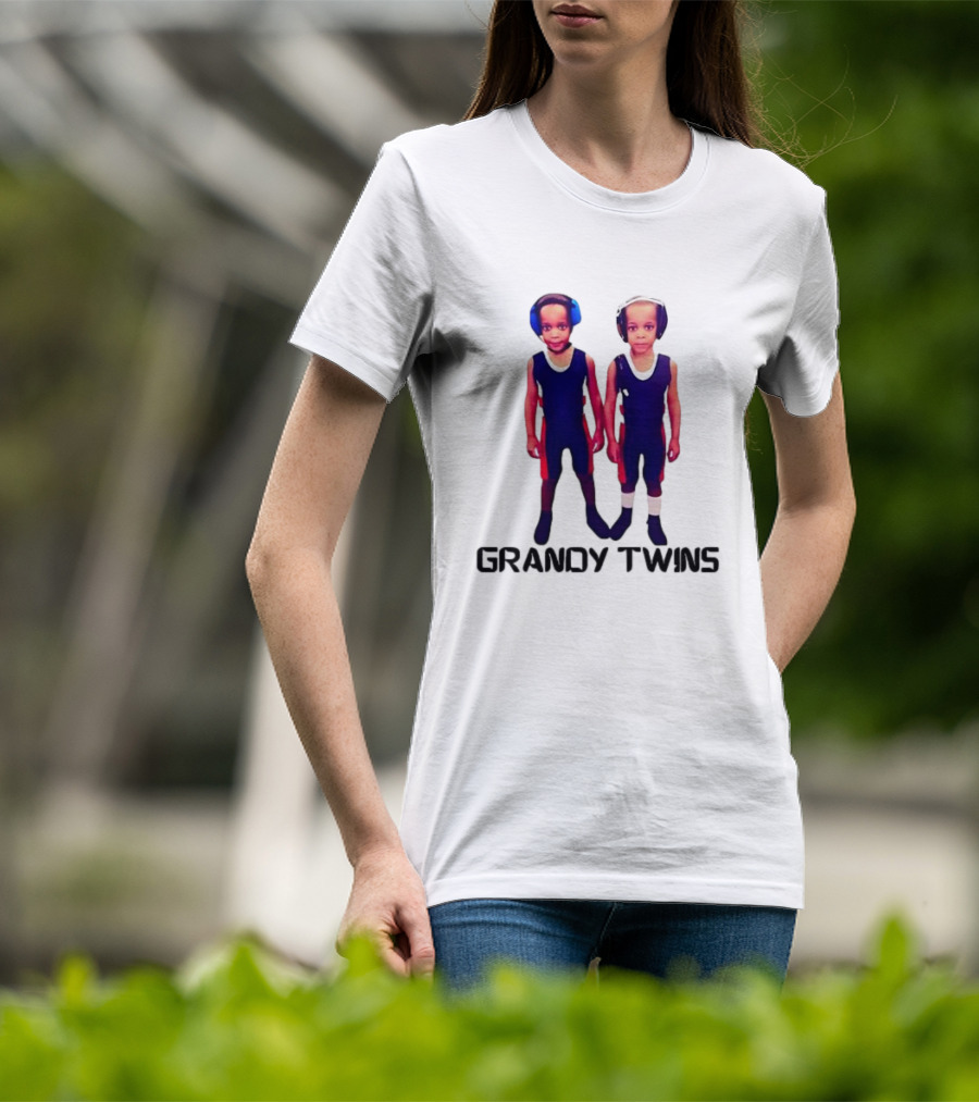 Baby Grandy Twins Wrestlers With Protective Headgear T-Shirt