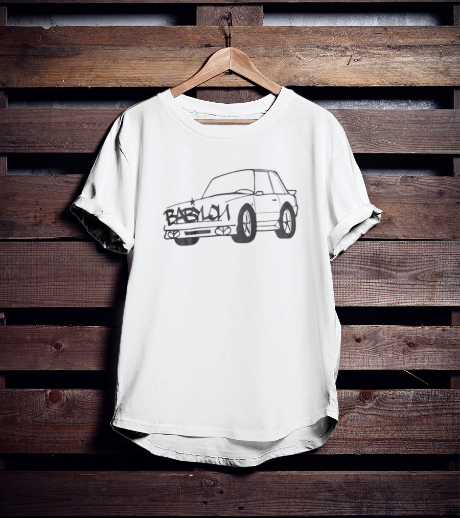 Babylon Fox Body Car Sketch Outline Classic Vehicle T-Shirt