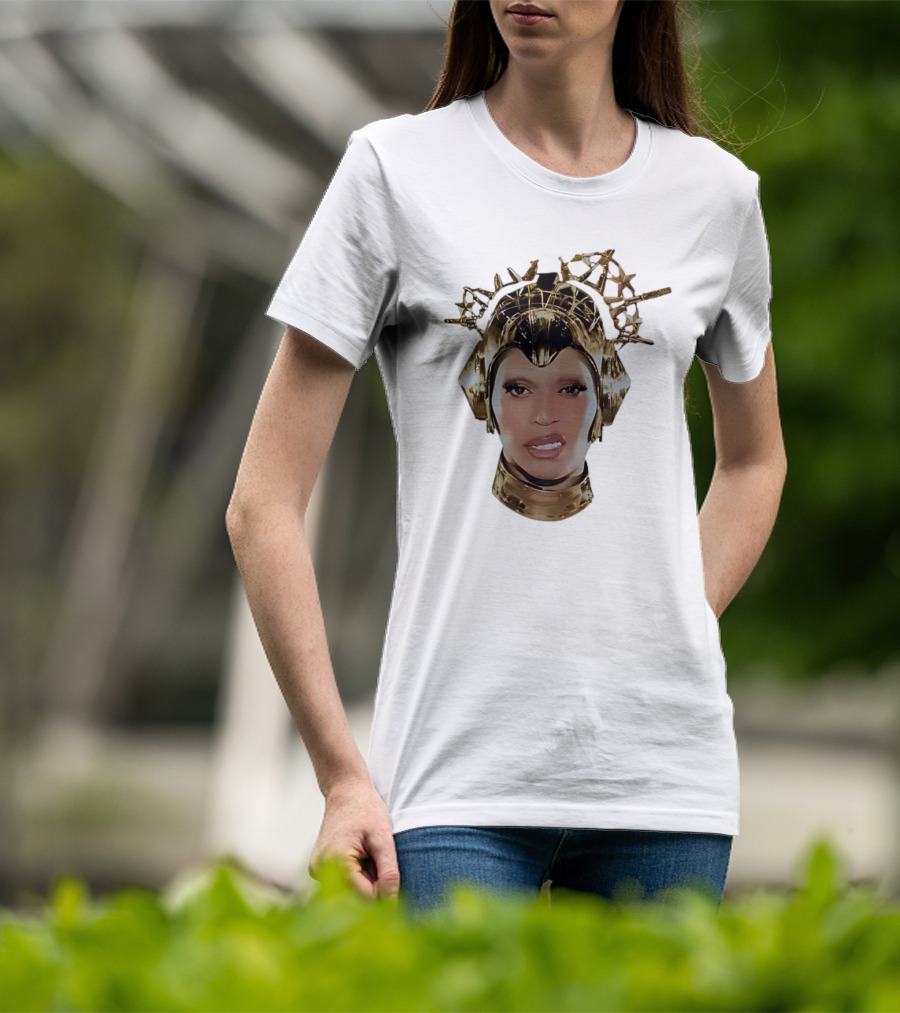 Beyoncé Cowboy Carter Bigface Metallic Headpiece T-Shirt