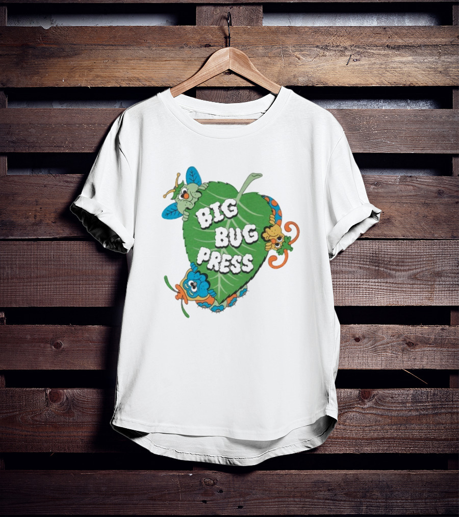 Big Bug Press Leafy Lunchtime Cute Cartoon Characters T-Shirt