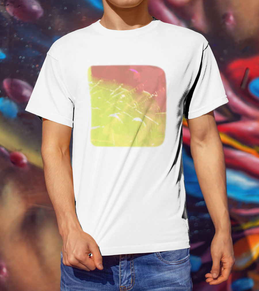 Big Thief Live At Revolution Hal Multicolored Guitar Overlay T-Shirt