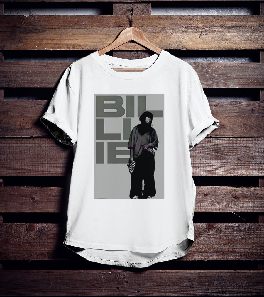 Billie Eilish Striped Bag Monochrome Fashion T-Shirt
