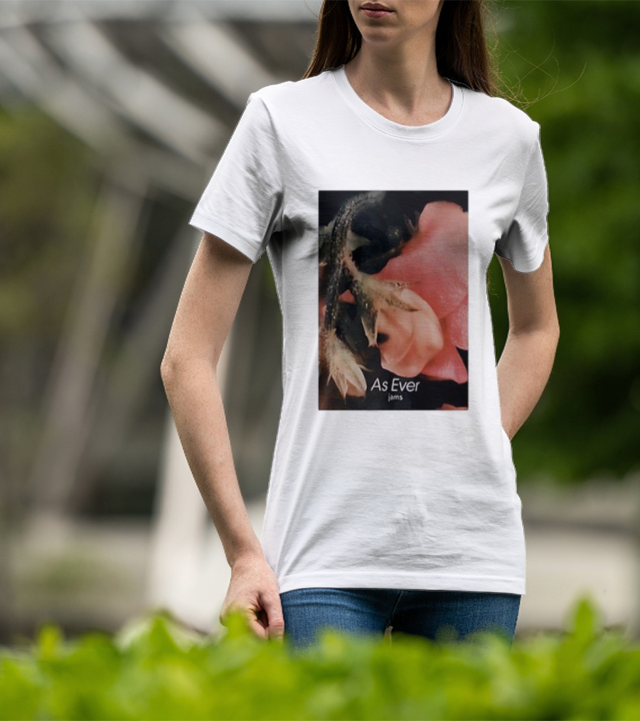As Ever Jams 02 Pink Floral Close-Up T-Shirt