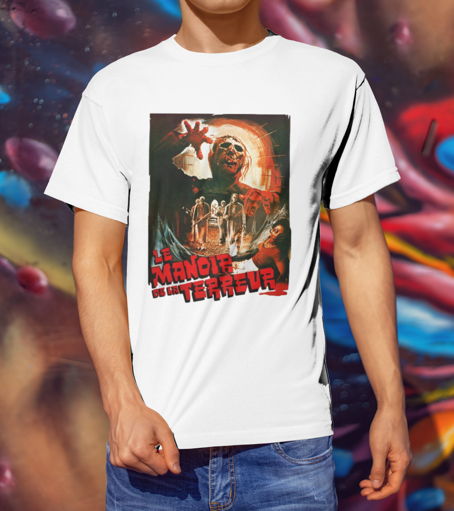 Le Manoir De La Terreur Horror Art T-Shirt