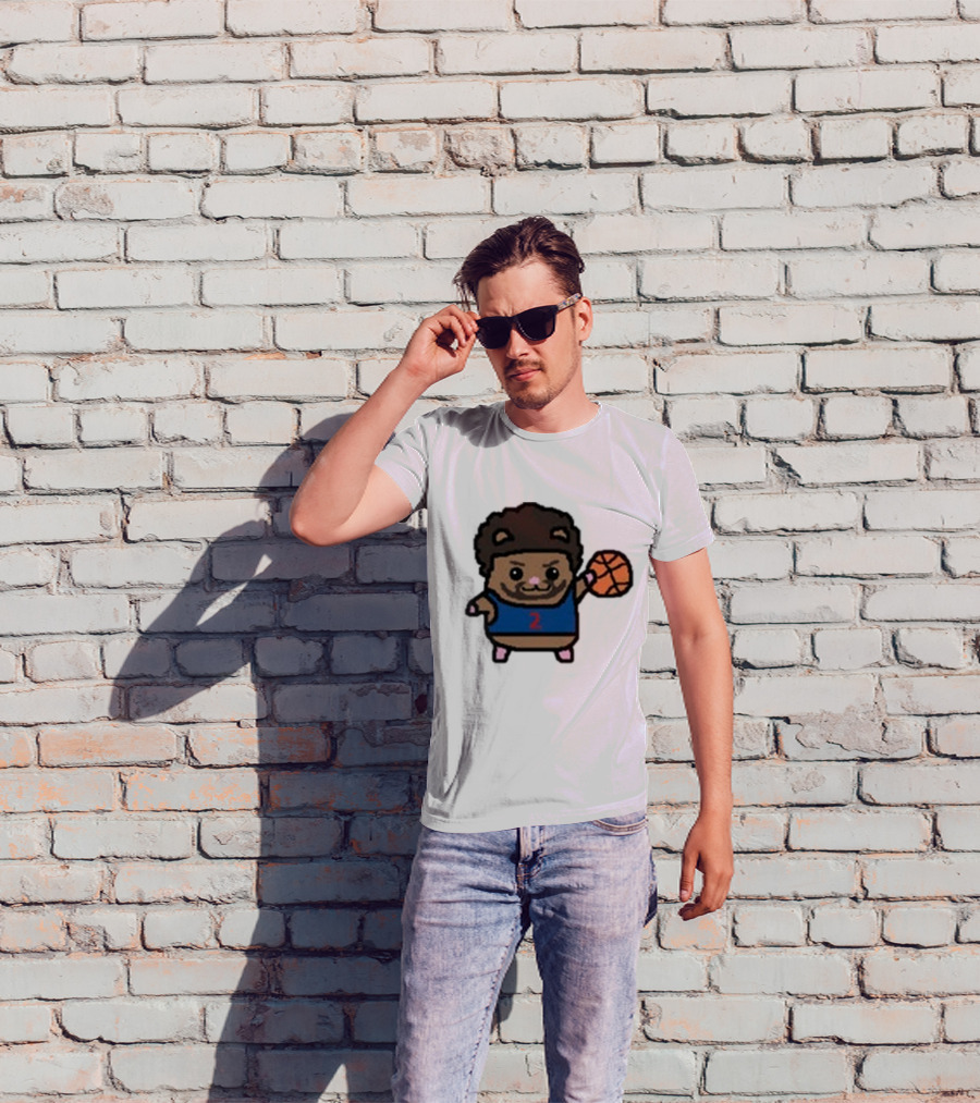 Cade Cunninghamster Basketball Cartoon Character Sportswear T-Shirt