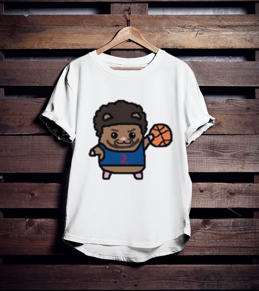 Cade Cunninghamster Basketball Cartoon Character Sportswear T-Shirt