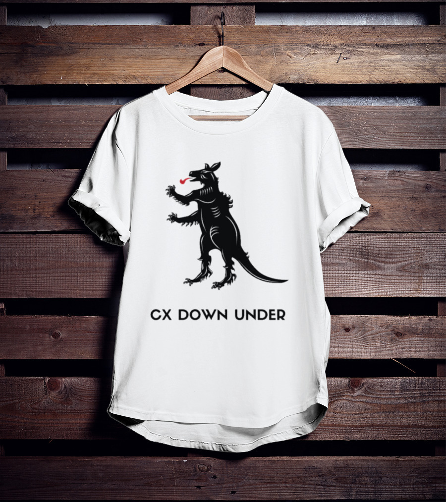 CX Down Under Bicycle Rider Kangaroo Of Flanders T-Shirt
