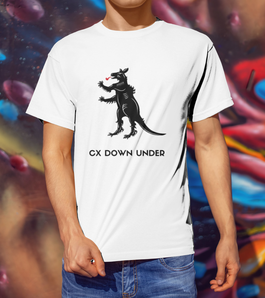 CX Down Under Bicycle Rider Kangaroo Of Flanders T-Shirt