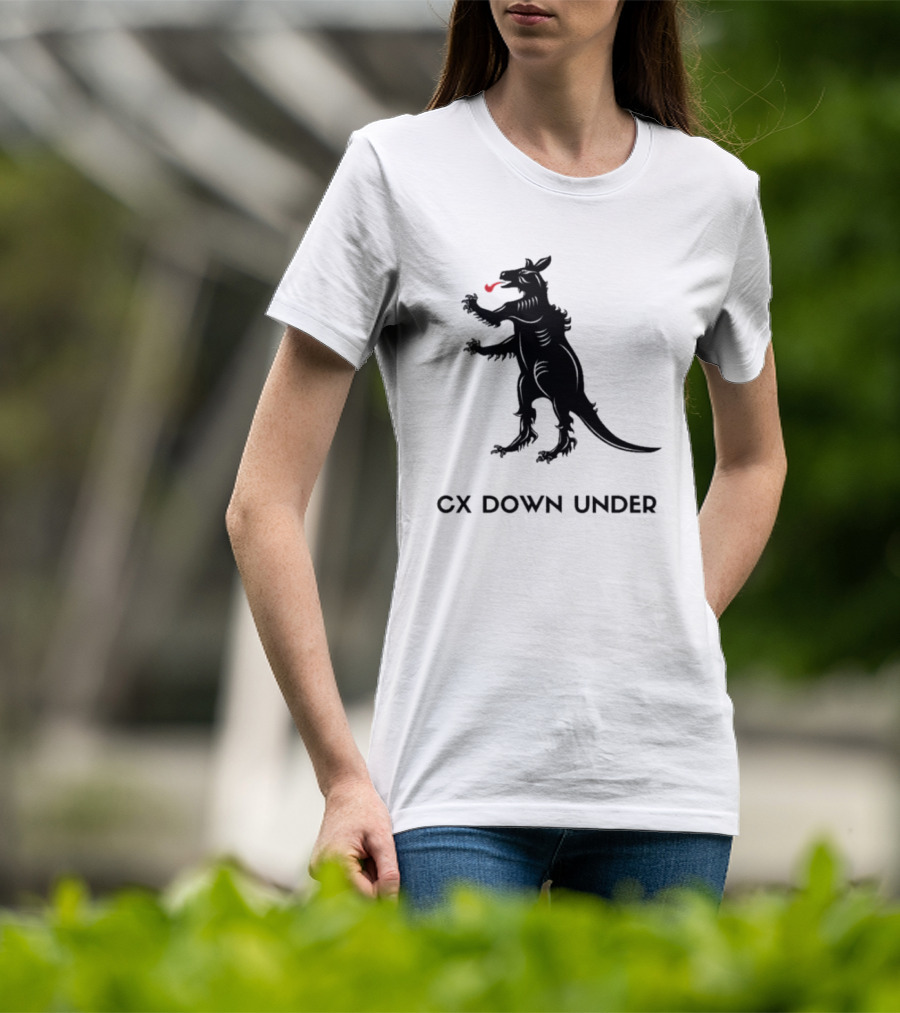 CX Down Under Bicycle Rider Kangaroo Of Flanders T-Shirt