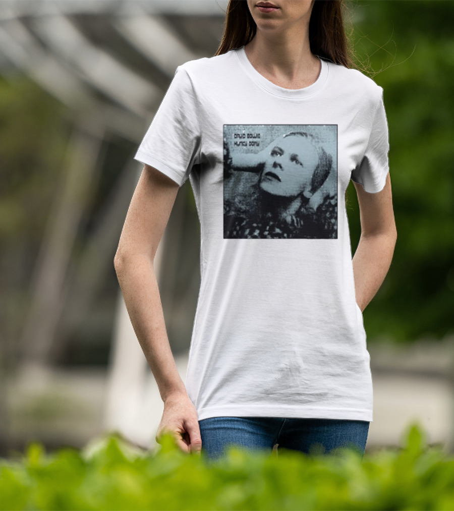 David Bowie Hunky Dory Album Cover Iconic 1971 Retro Style T-Shirt