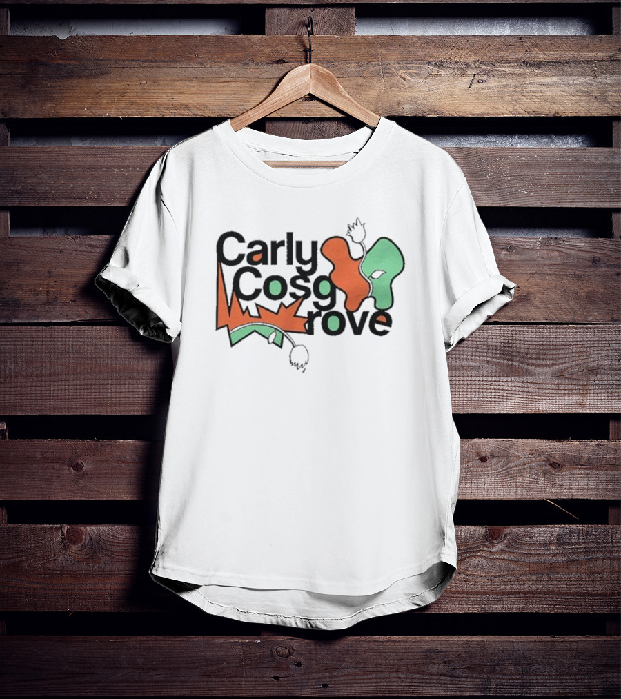 Carly Cosgrove Stacked Abstract Shapes And Text Elements T-Shirt