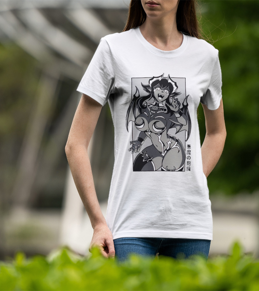 Demonic Embrace Waifu 黒竜の抱擁 T-Shirt