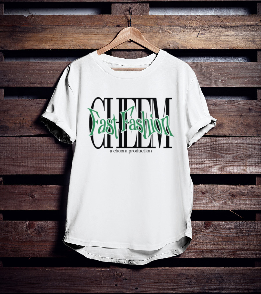 Cheem Fast Fashion A Cheem Production Text Vintage Style T-Shirt