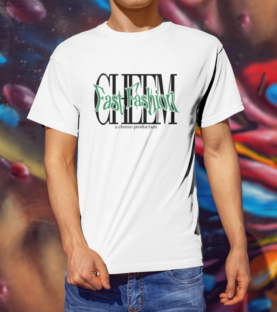 Cheem Fast Fashion A Cheem Production Text Vintage Style T-Shirt