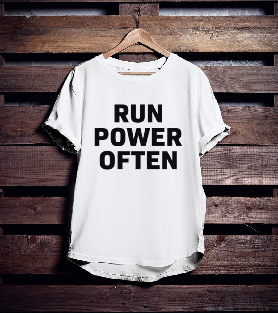 Coach Tom Yashinsky Run Power Often Football And Wings Illustration T-Shirt