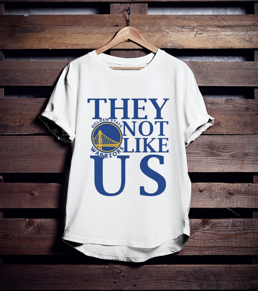 Golden State Warriors They Not Like Us Bay Bridge Icon T-Shirt
