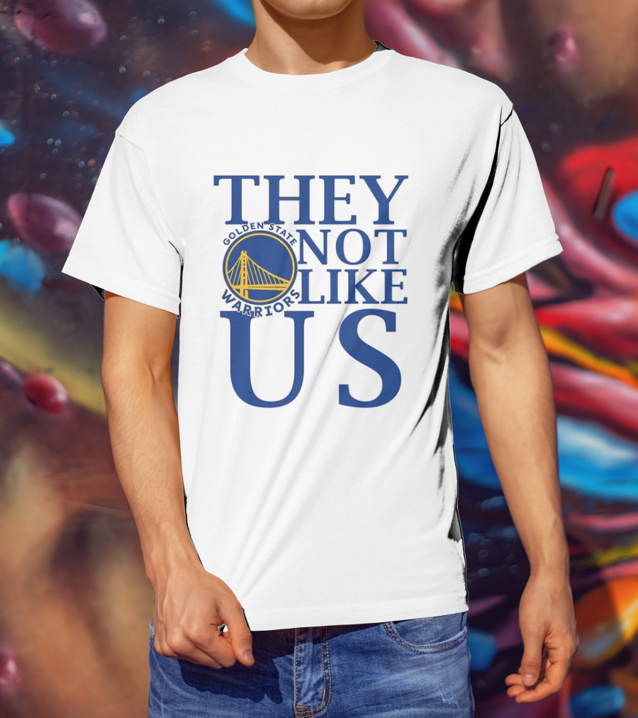 Golden State Warriors They Not Like Us Bay Bridge Icon T-Shirt