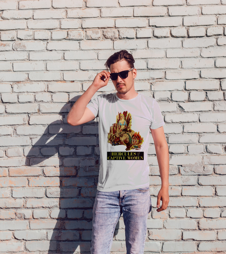 Hercules And The Captive Women Classic Movie Vintage Art T-Shirt