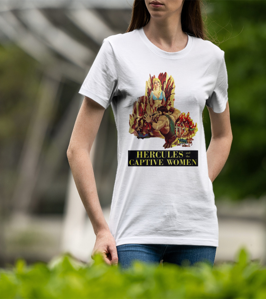 Hercules And The Captive Women Classic Movie Vintage Art T-Shirt