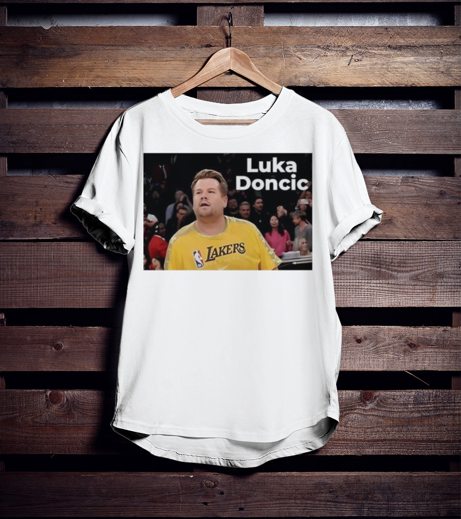 Luka Doncic James Corden Lakers NBA Fan T-Shirt