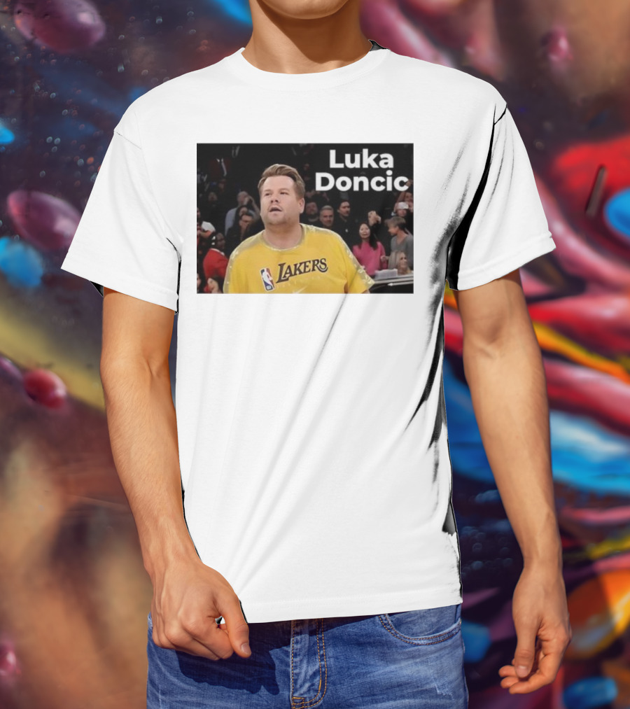 Luka Doncic James Corden Lakers NBA Fan T-Shirt