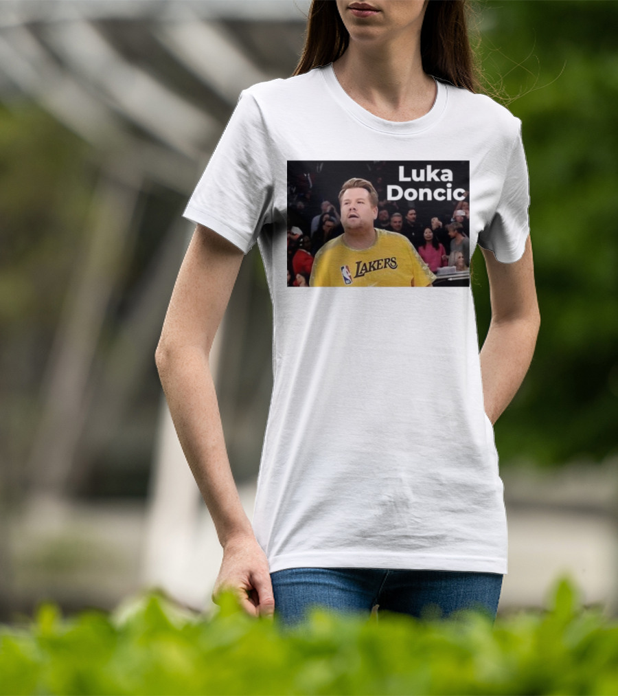 Luka Doncic James Corden Lakers NBA Fan T-Shirt