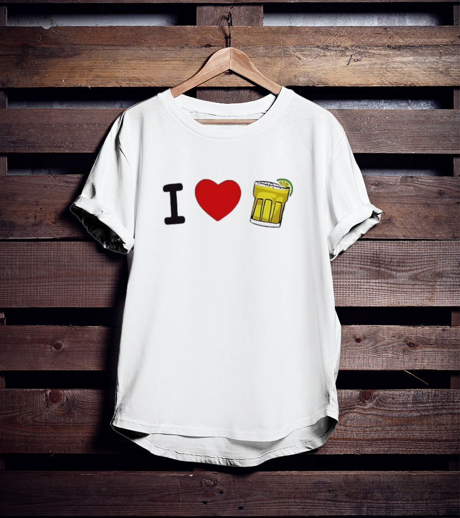 I Love Margarita Lime Cocktail T-Shirt