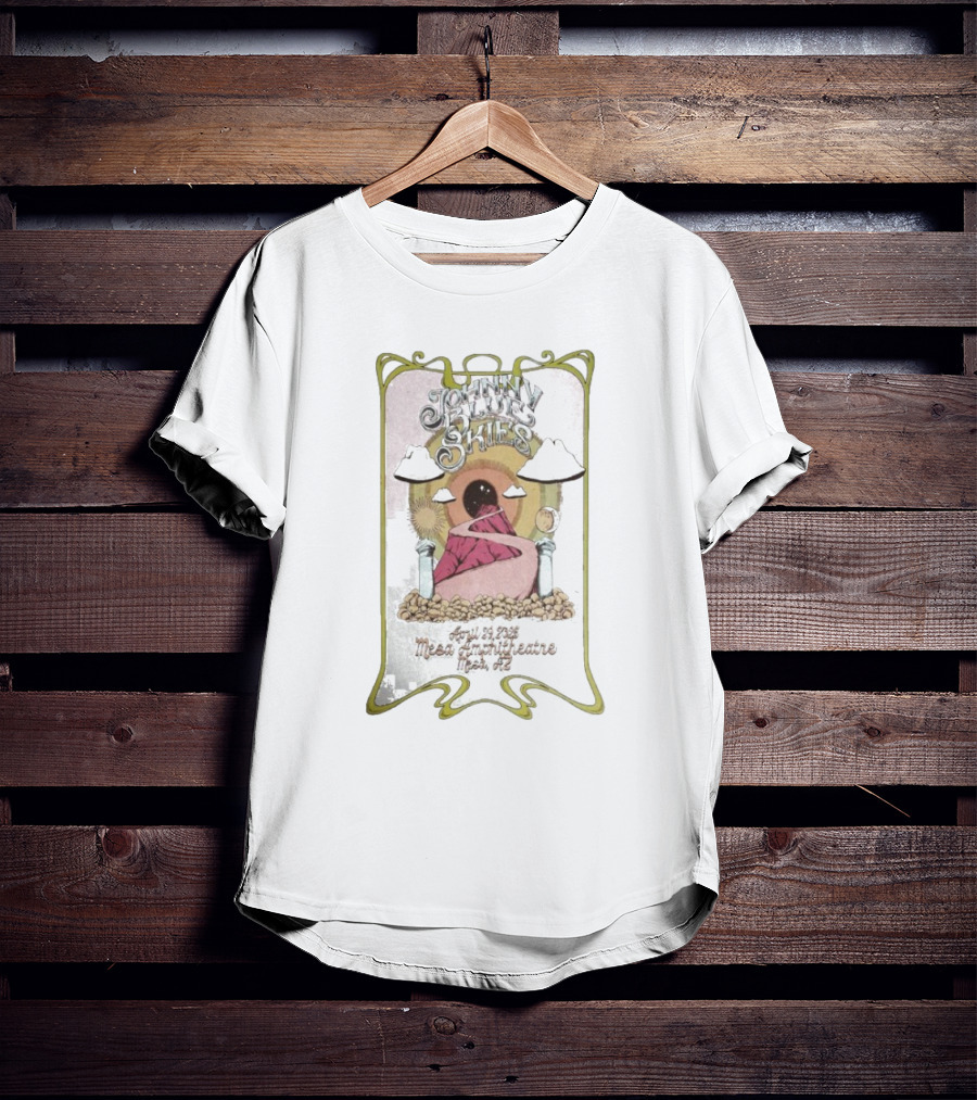 Johnny Blue Skies April 29 2025 Mesa Amphitheatre Mesa AZ Artwork T-Shirt