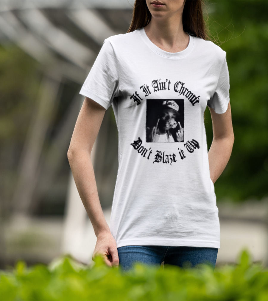 If It Ain't Chronic Don't Blaze It Up Smoking Quote T-Shirt