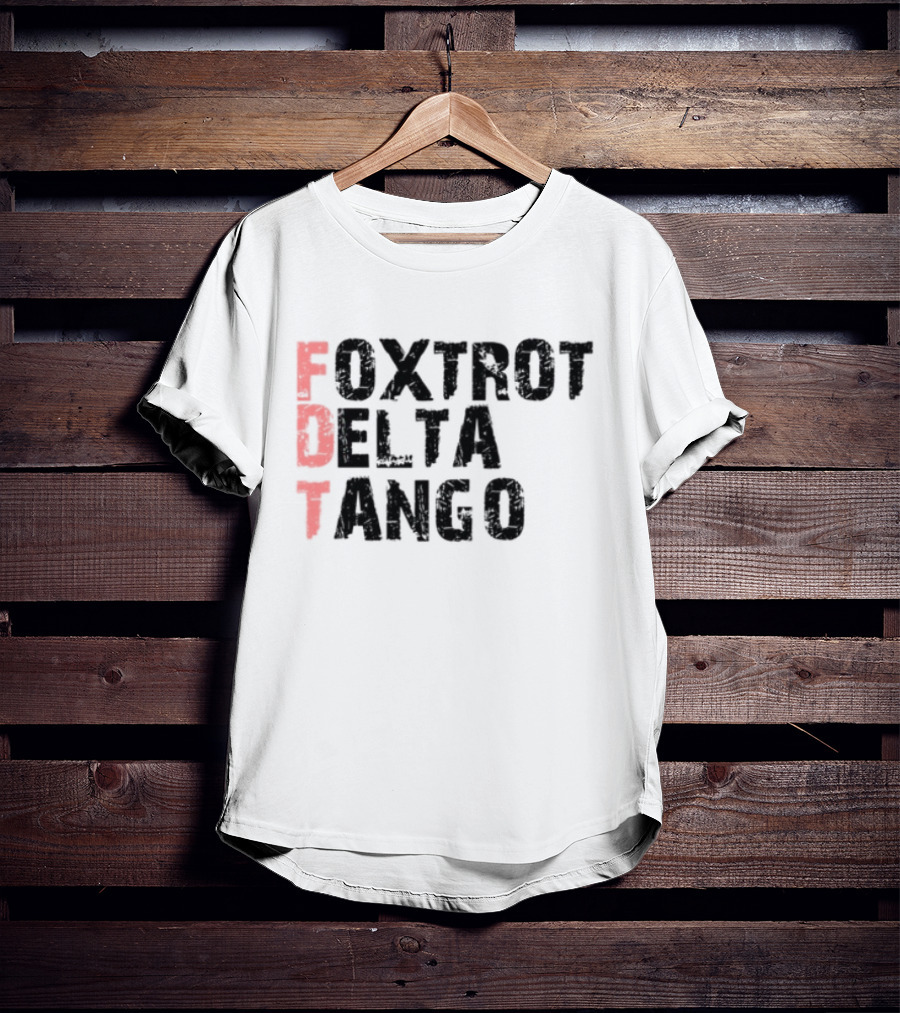 Peter Shankman Foxtrot Delta Tango FDT Red Letters T-Shirt