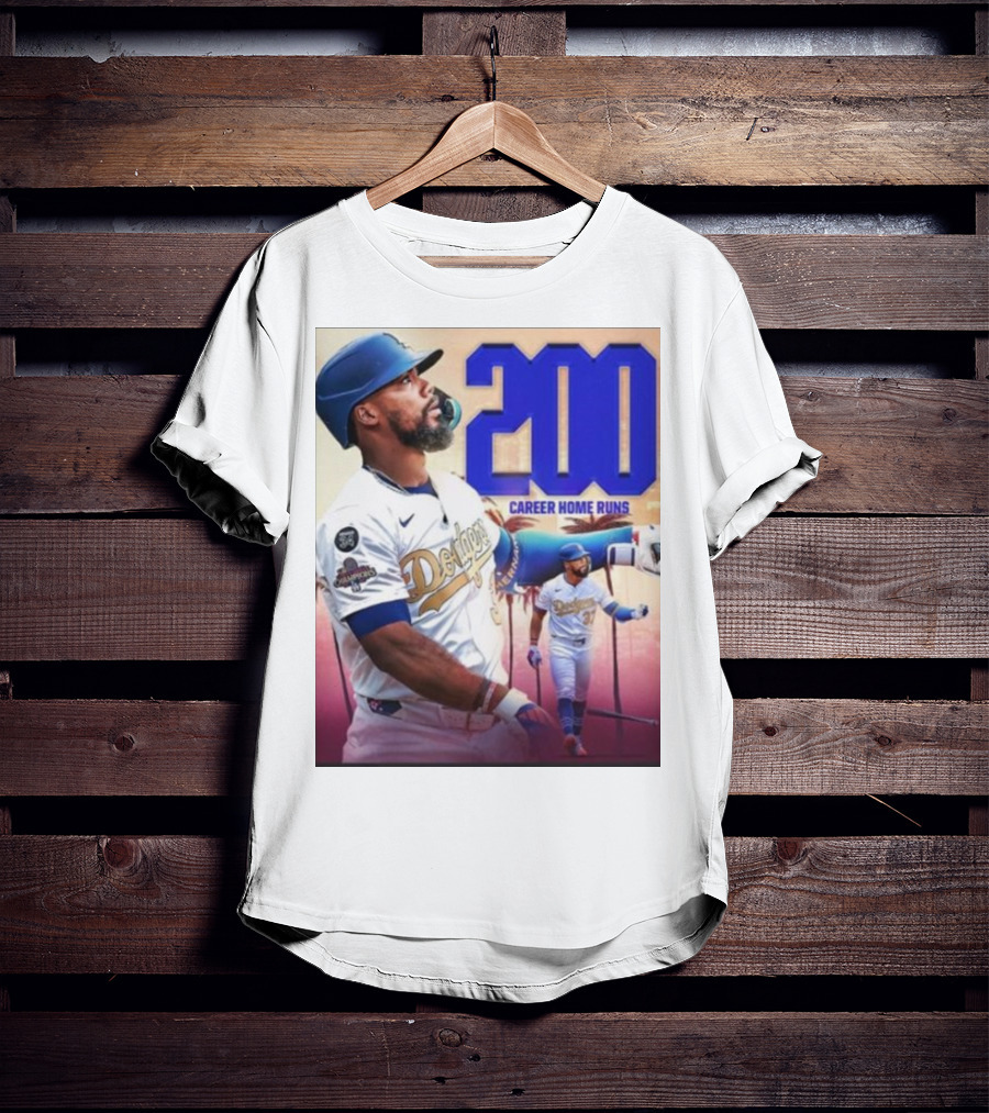 Los Angeles Dodgers Teoscar Hernandez 200 Career Home Runs Celebration T-Shirt