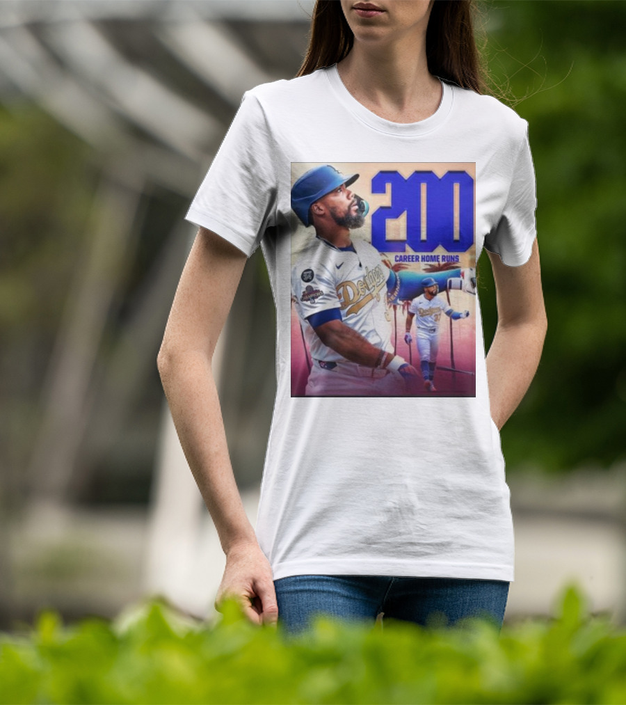 Los Angeles Dodgers Teoscar Hernandez 200 Career Home Runs Celebration T-Shirt