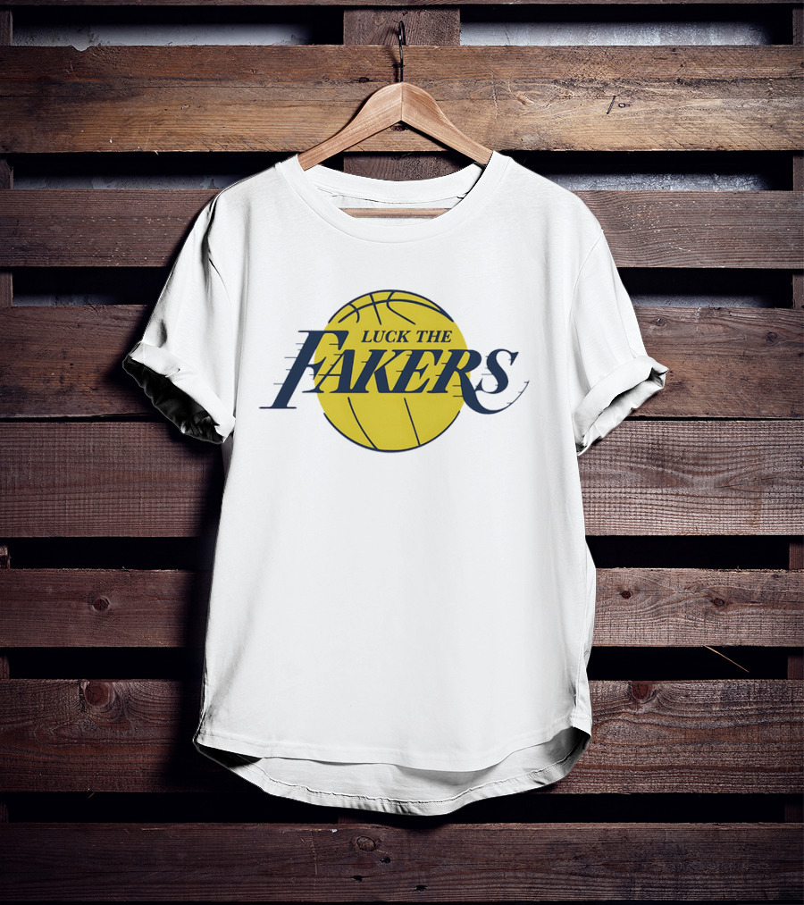 Luck The Fakers Los Angeles Basketball Parody T-Shirt