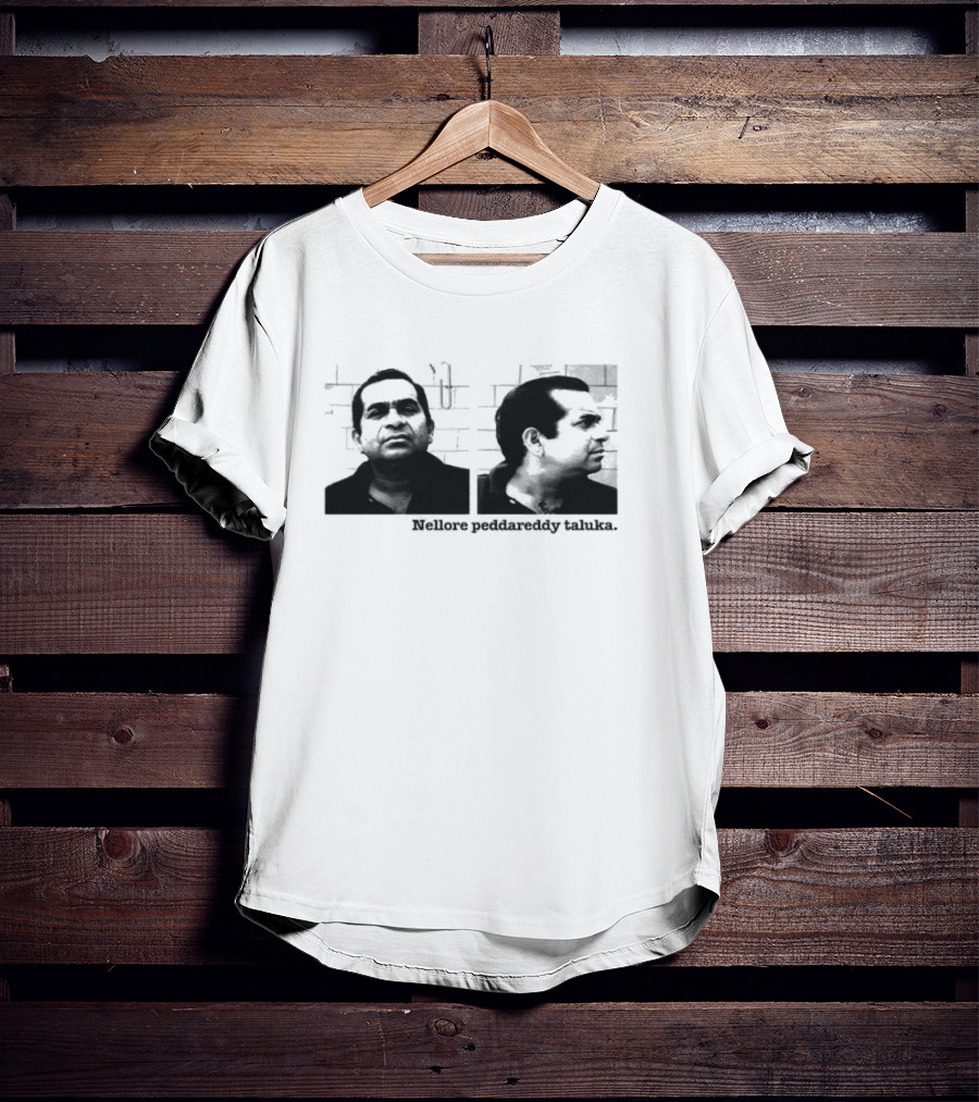 Nellore Pedda Reddy Taluka Vintage Photo Design T-Shirt