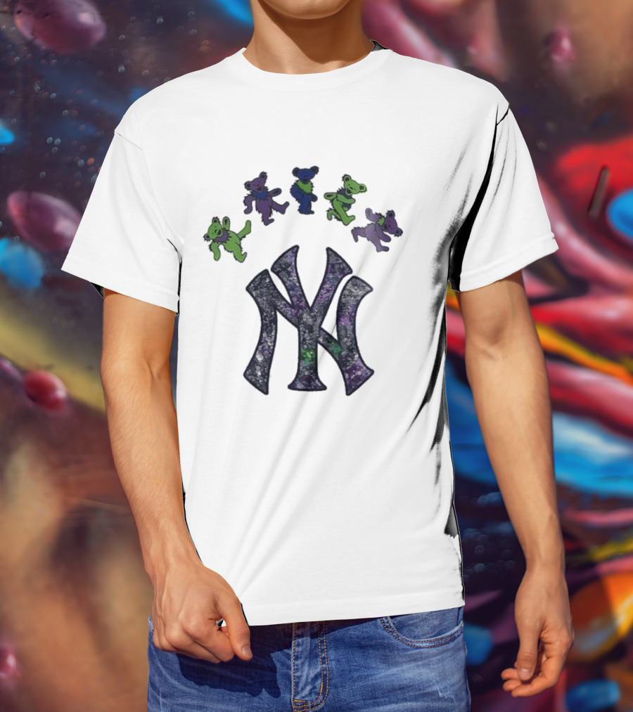 New York Yankees Grateful Dead Bears 2025 T-Shirt
