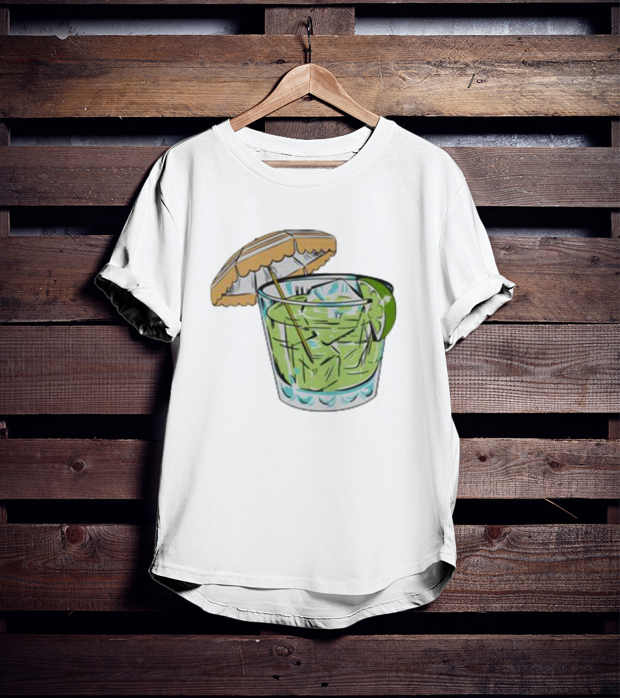Margarita 818 Tequila Tropical Drink Umbrella Lime T-Shirt