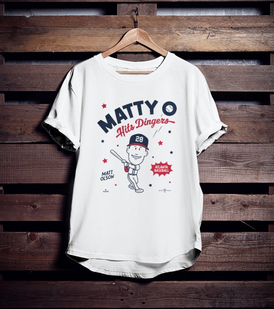 Matty O Hits Dingers Matt Olson Atlanta 28 T-Shirt