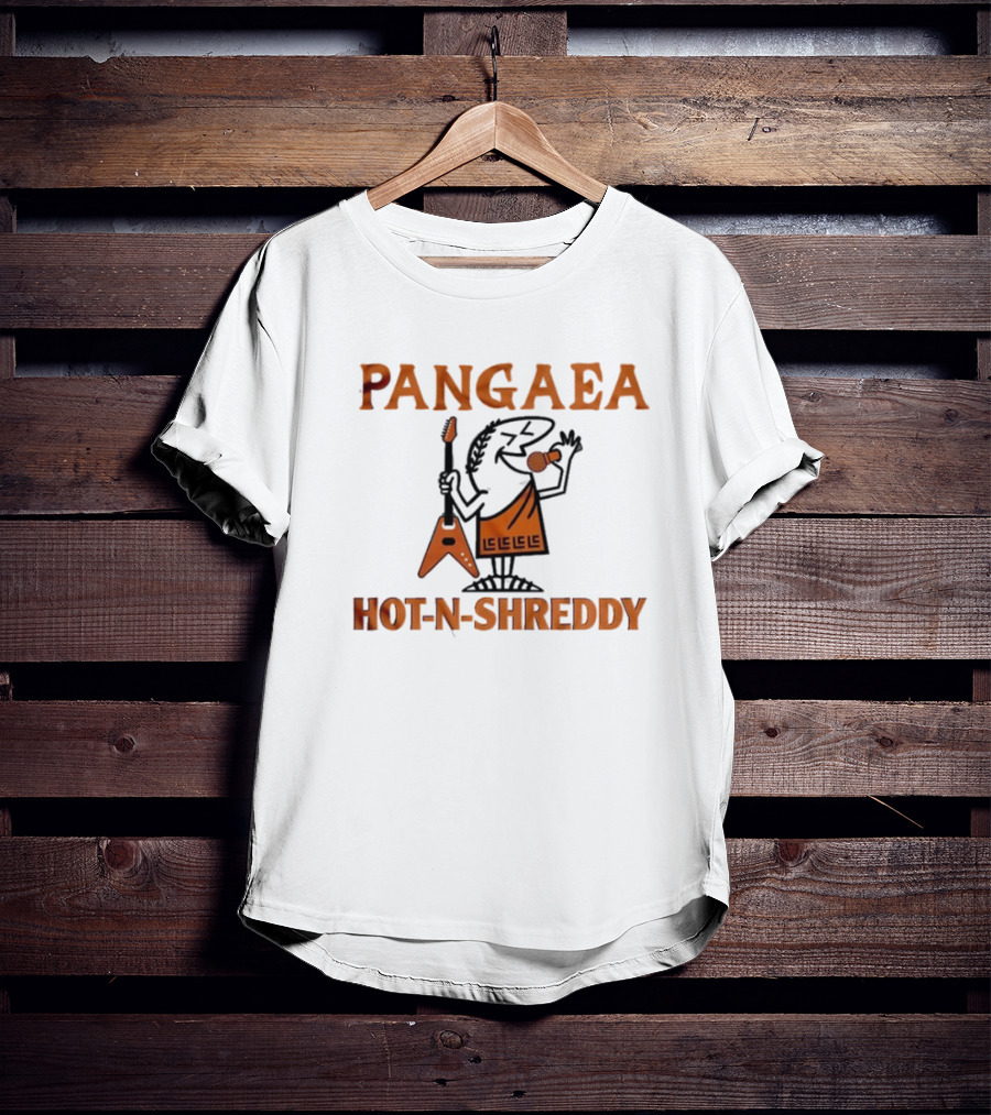 Pangaea Hot N Shreddy Guitarist Icon With Microphone T-Shirt