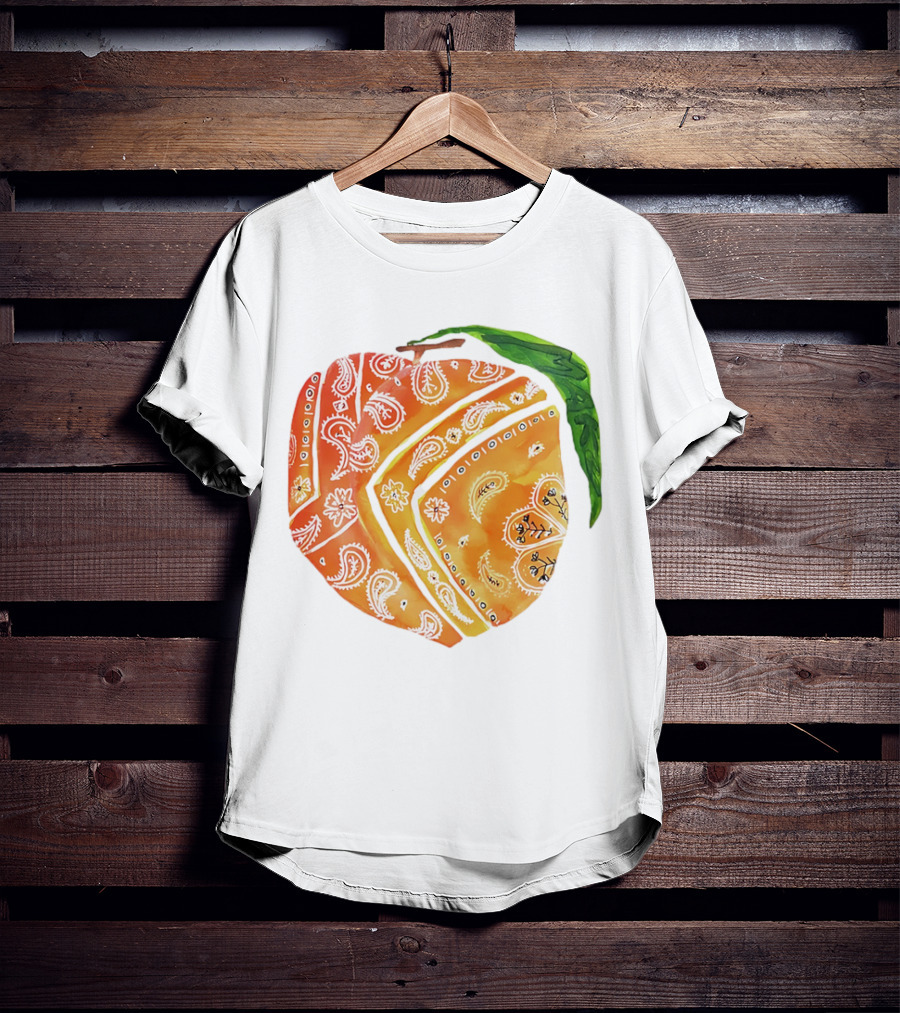 Peach Paisley Pattern Please T-Shirt