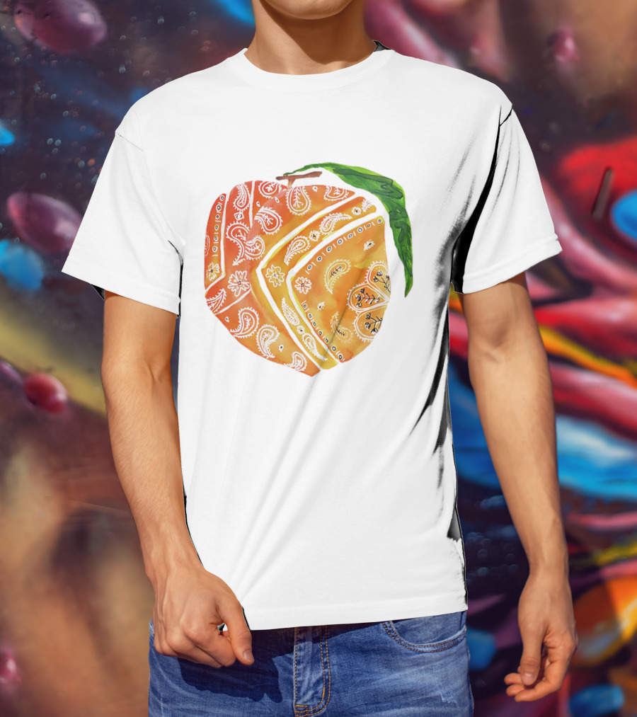 Peach Paisley Pattern Please T-Shirt