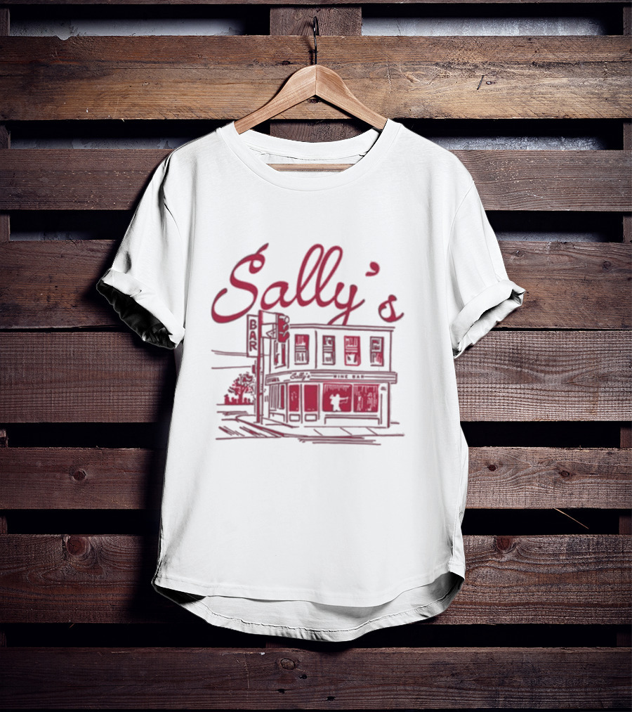 Sally’s Wine Bar Sketch Illustration T-Shirt