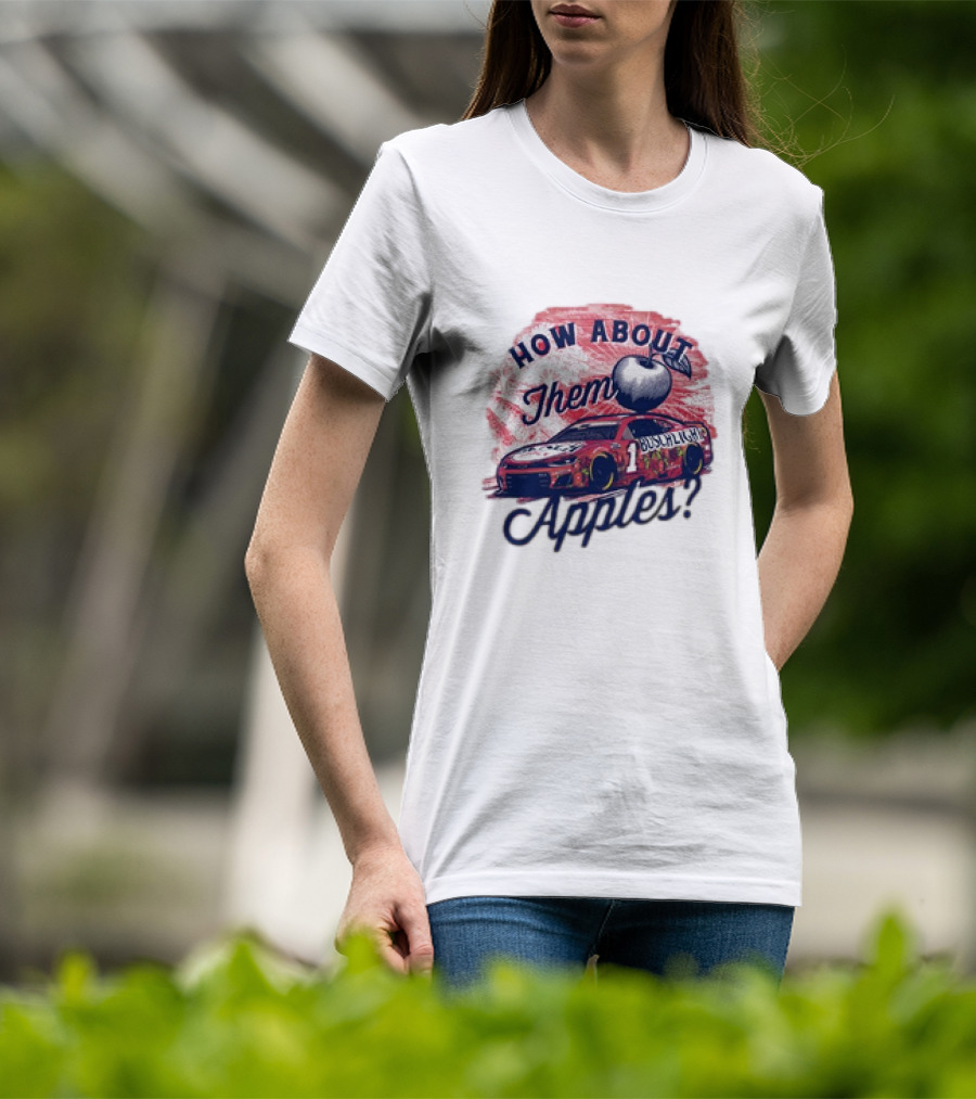 Ross Chastain How About Them Apples Busch Light #1 Racing Car T-Shirt