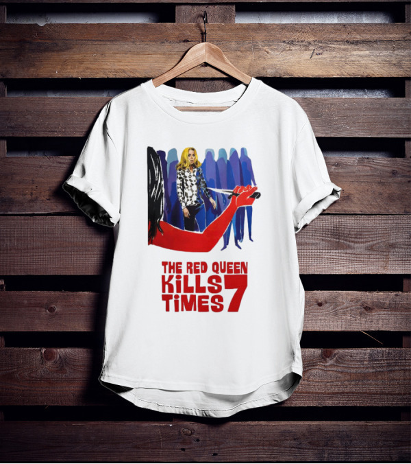 The Red Queen Kills Seven Times Red Arm Woman And Figures T-Shirt