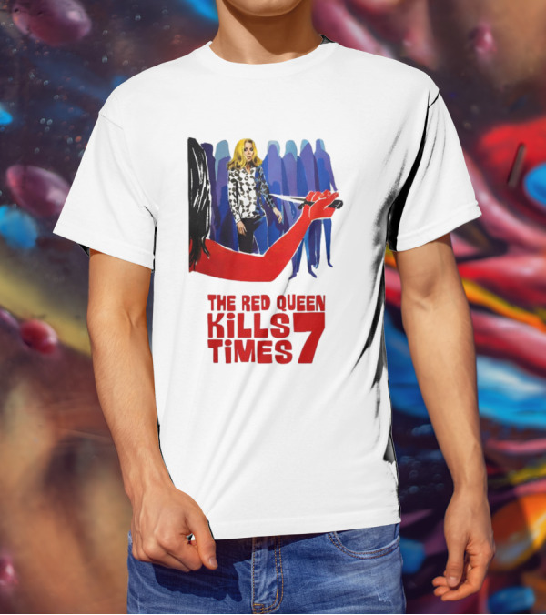 The Red Queen Kills Seven Times Red Arm Woman And Figures T-Shirt