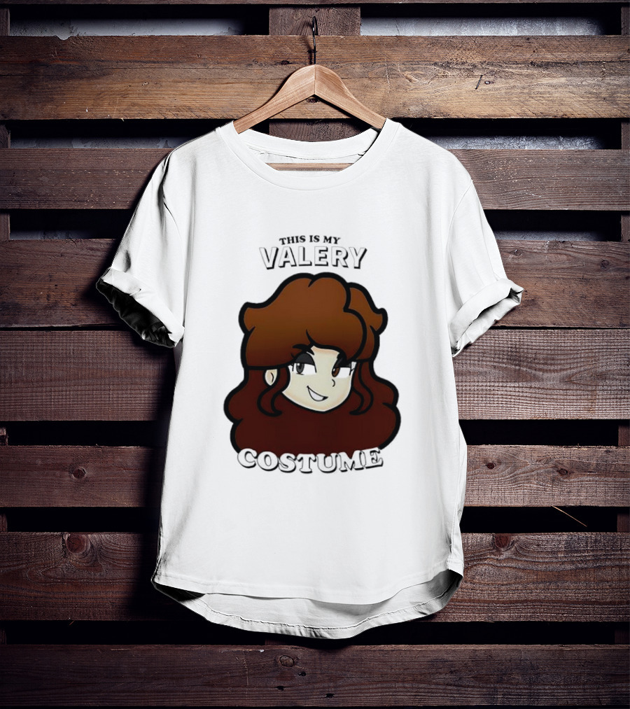 This Is My Valery Costume Cartoon Character Face T-Shirt