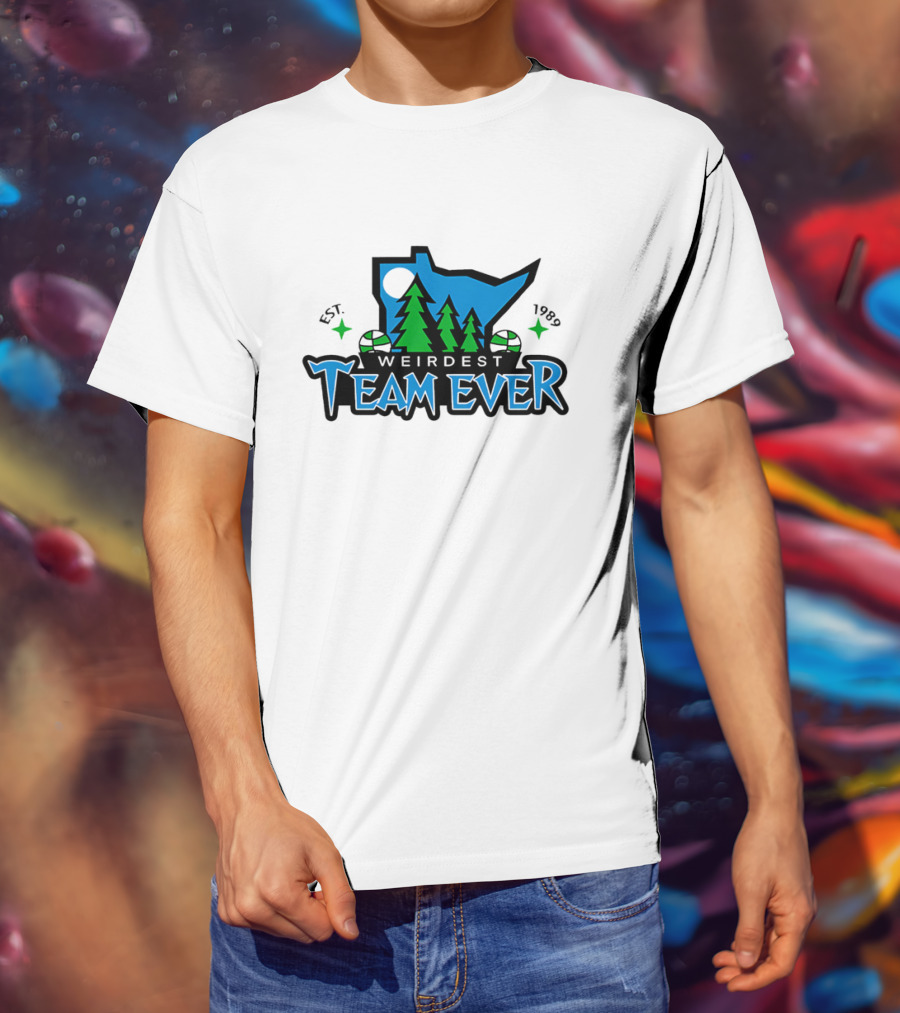 Weirdest Team Ever Forest Trees Established 1989 T-Shirt