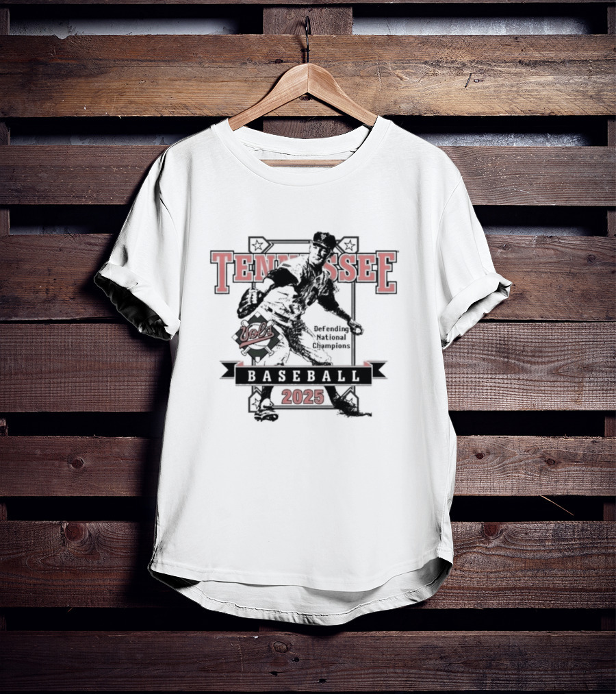 Vols Tennessee Baseball 2025 Opening Day Vintage Style Graphic T-Shirt