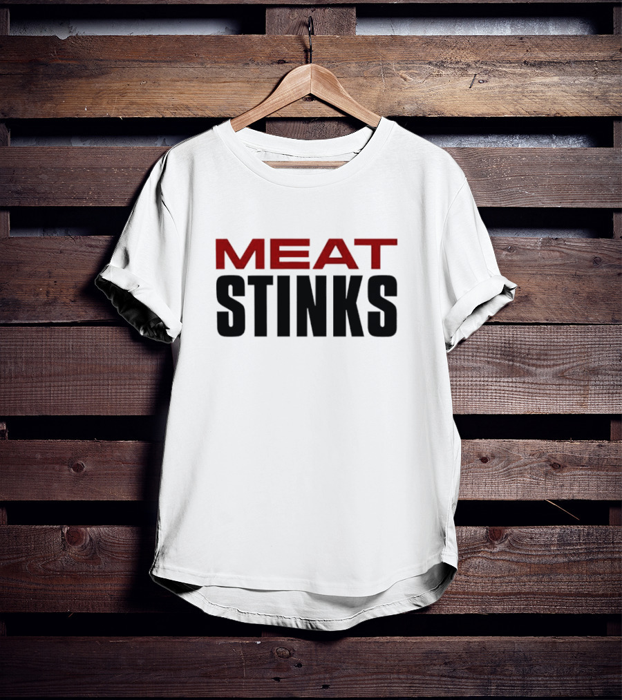 The Conners Darlene Conner Meat Stinks Bold Red Lettering T-Shirt